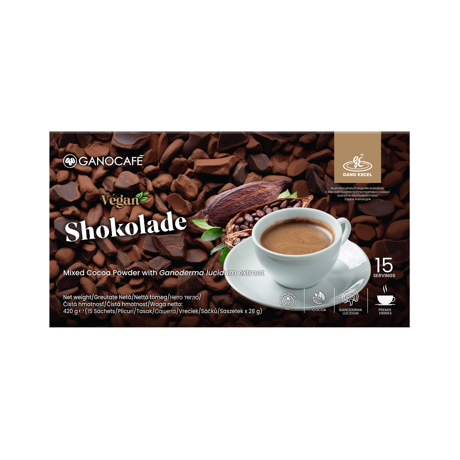 Ganocafe Vegan Shokolade